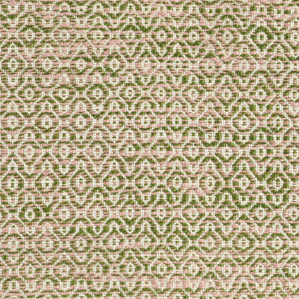 Plow & Hearth Weather-Resistant 2x3 Rug, Olive Erased Geometric