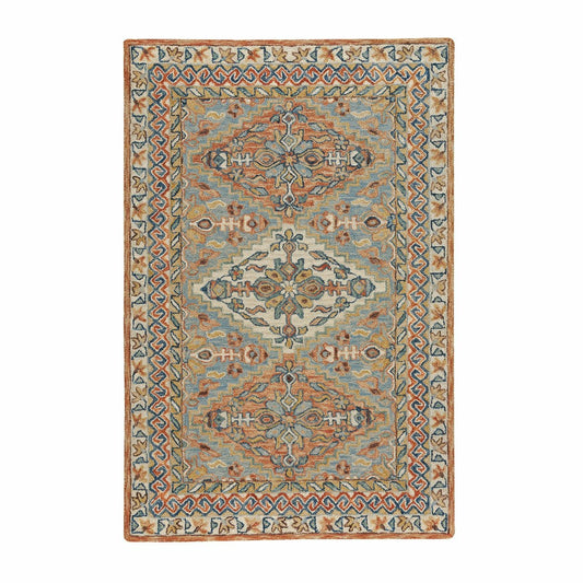 Plow & Hearth Mountain Sunset Wool Rug, 9' x 12'