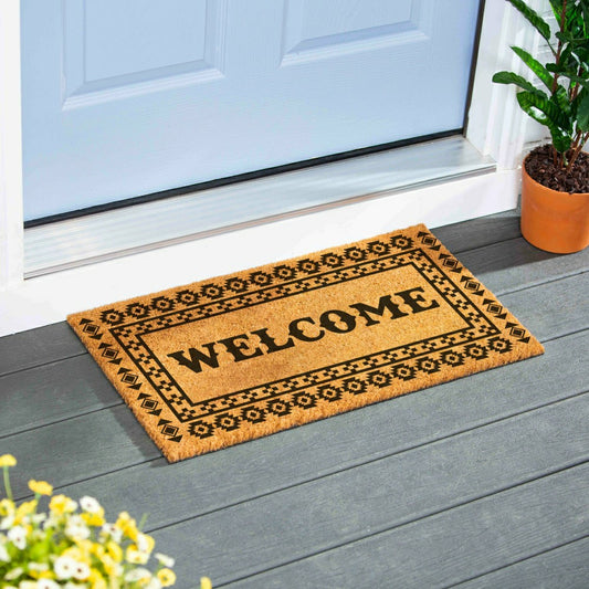Plow & Hearth EG Studio Southwest/Texas Coir Mat, 28"x16"