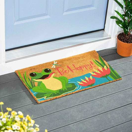 Plow & Hearth Be Hoppy Coir Mat