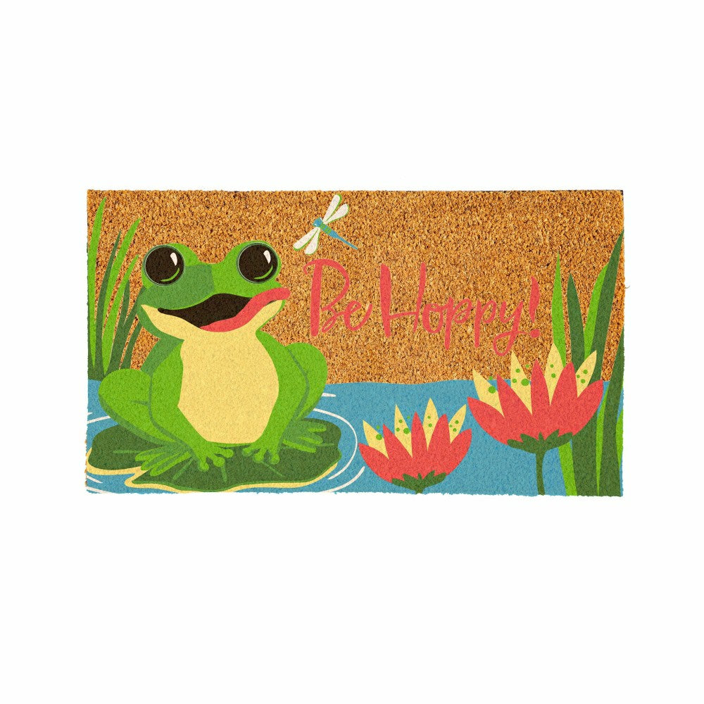 Plow & Hearth Be Hoppy Coir Mat