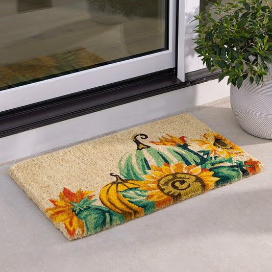 Plow & Hearth Harvest Pumpkin Coir Mat