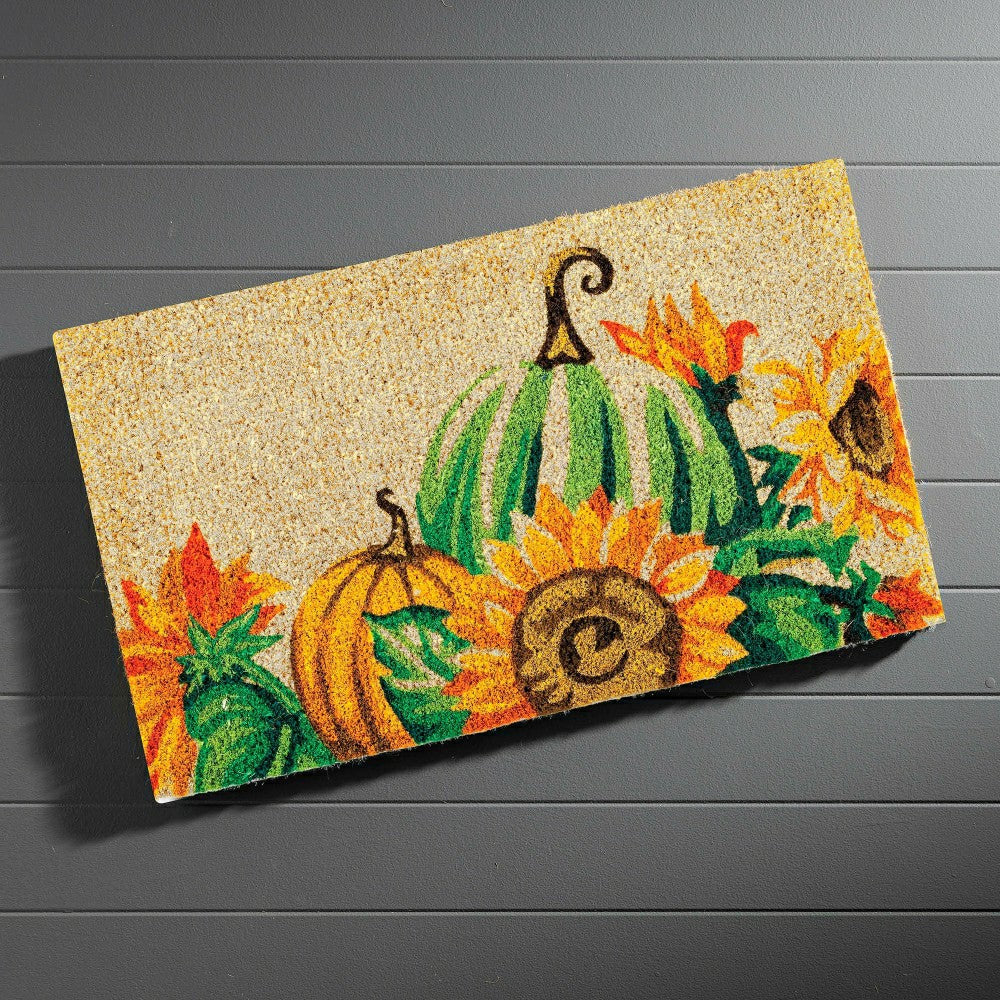 Plow & Hearth Harvest Pumpkin Coir Mat