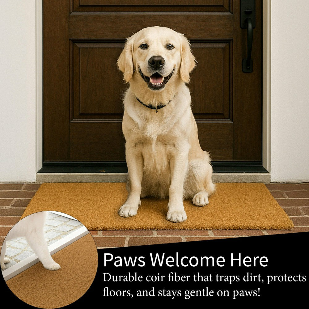 Plow & Hearth Shut the Front Door! Coir Mat