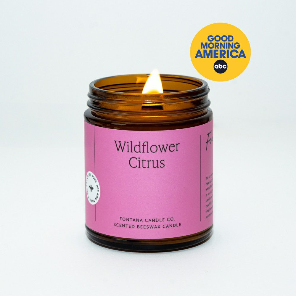 Plow & Hearth Wildflower Citrus Jar Candle