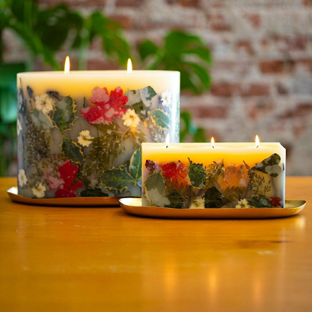 Plow & Hearth Centerpiece Botanical Candle - Forest