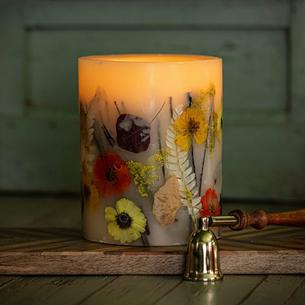 Plow & Hearth Accent Botanical Candle - Honey Tobacco