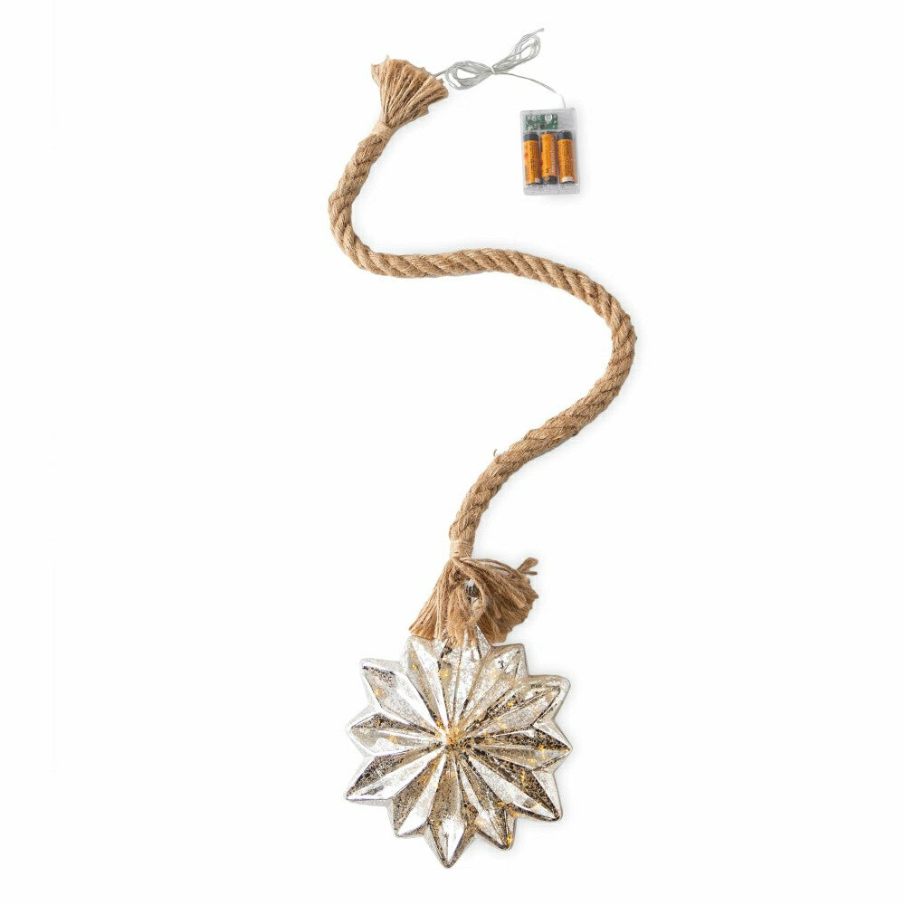 Plow & Hearth Star Rope Hanging Light