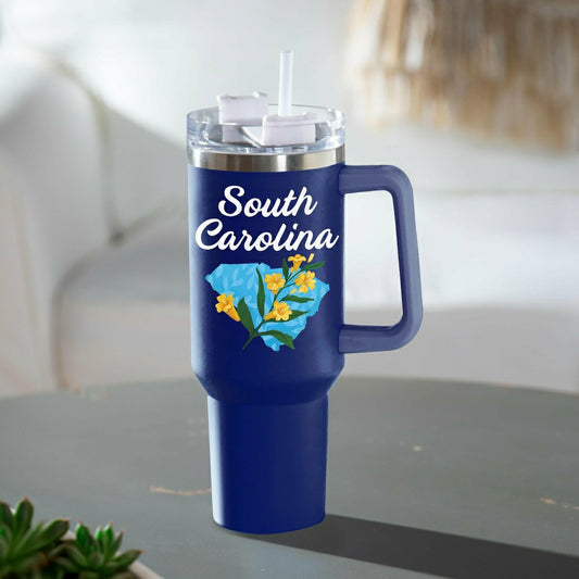 Plow & Hearth Double Wall Stainless Steel Canyon Cup w/ Straw, 40oz, Gift Box