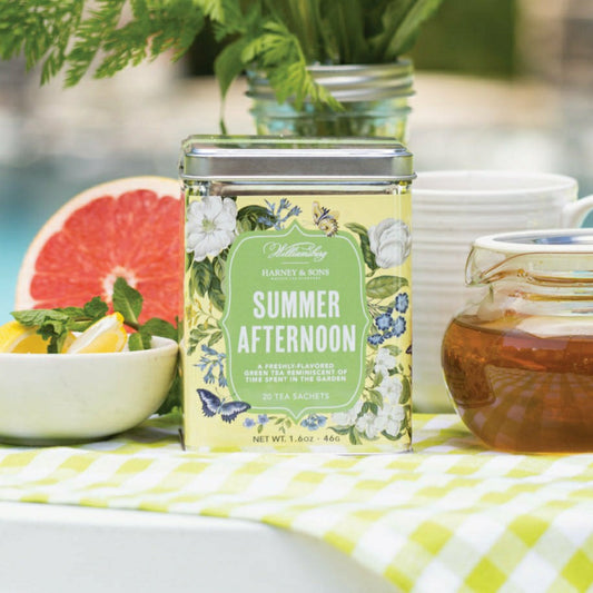Plow & Hearth Williamsburg Summer Afternoon Tea, Tin of 20 Sachets
