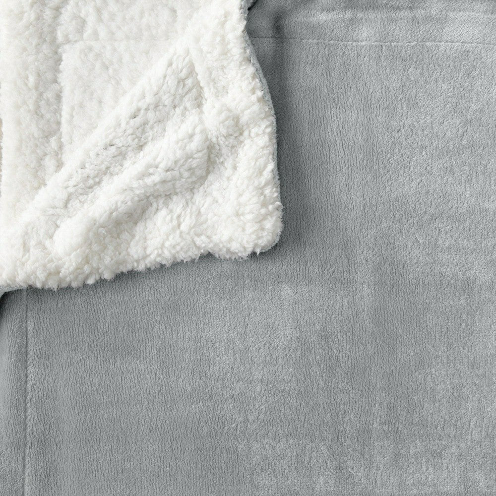 Plow & Hearth Velvet Plush Sherpa Luxury Bed Blanket - Kinsley Collection