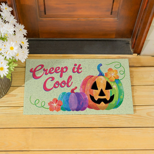 Plow & Hearth Summerween Creep it Cool PVC Mat, 28"x16”