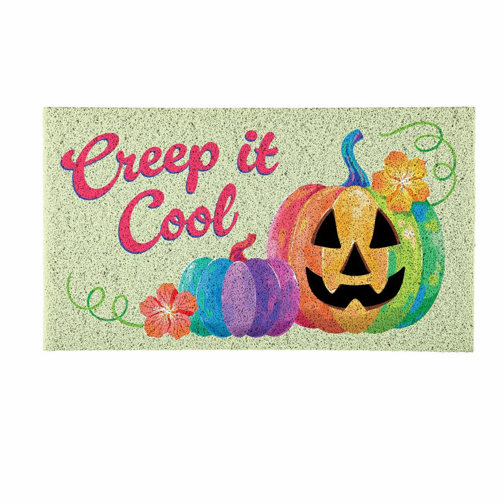 Plow & Hearth Summerween Creep it Cool PVC Mat, 28"x16”