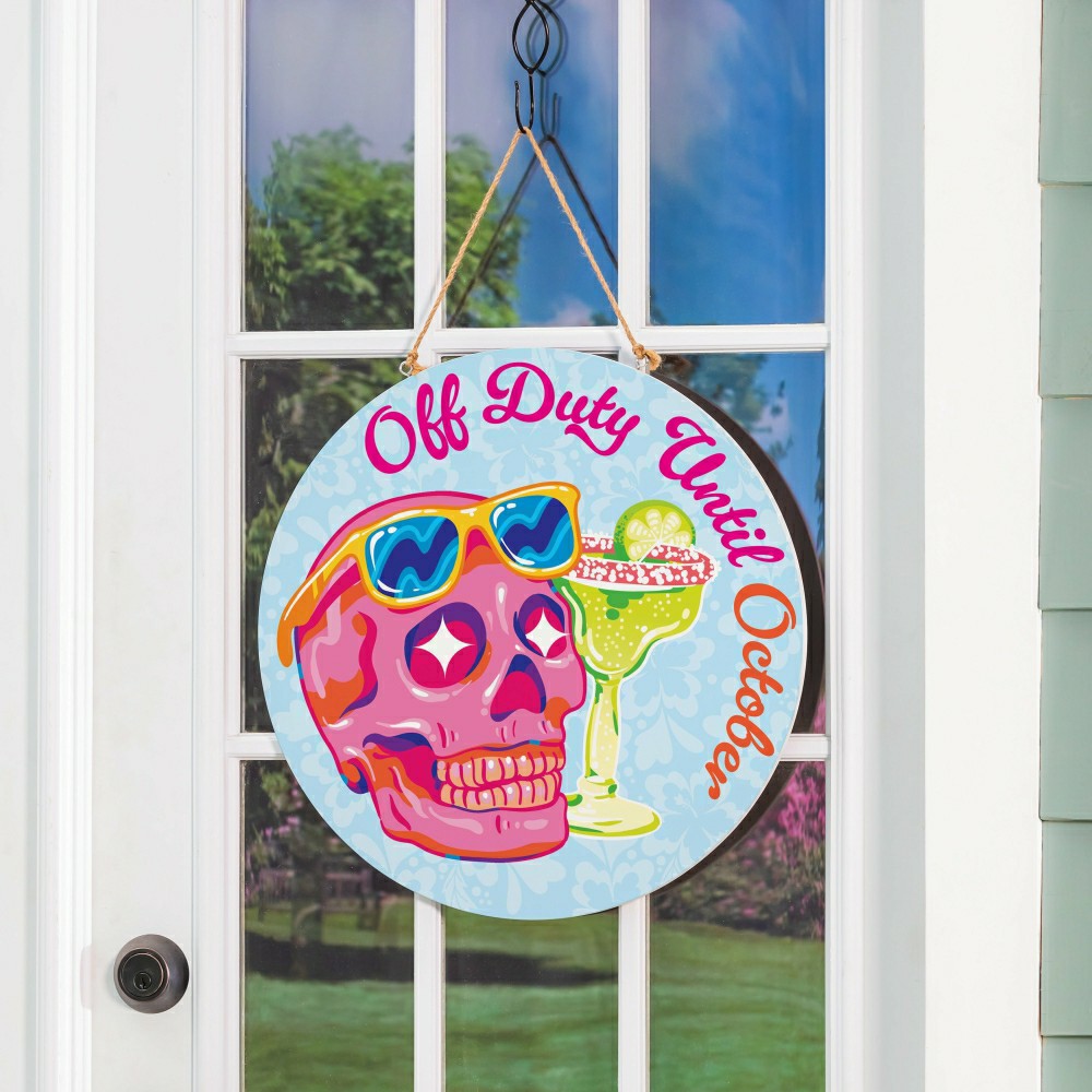 Plow & Hearth Summerween Off Duty, 18" Door Décor