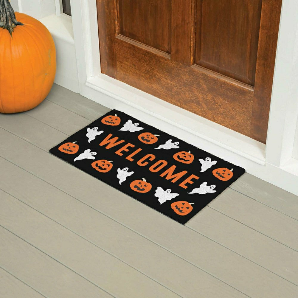 Plow & Hearth 28" x 16" PVC Trapper Mat, Welcome