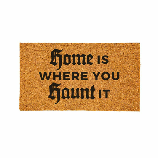 Plow & Hearth Home is Where You Haunt It Coir Doormat, 28"x16"