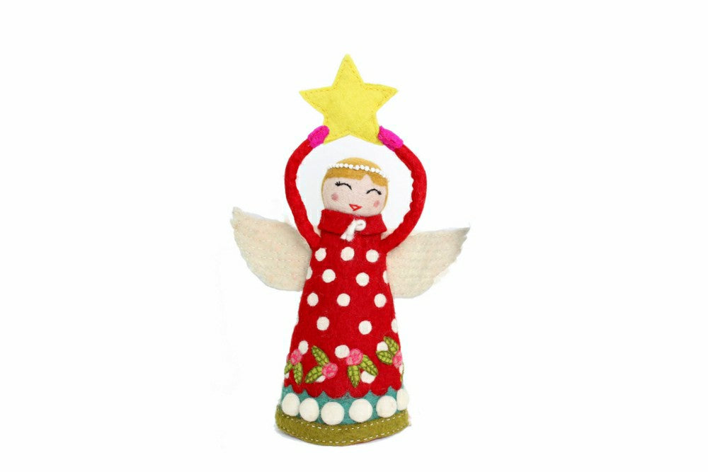 Plow & Hearth Angel Tree Topper - Joy
