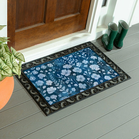 Plow & Hearth VivaStyle GildedMeadow Embossed Mat, 30"Lx18"H