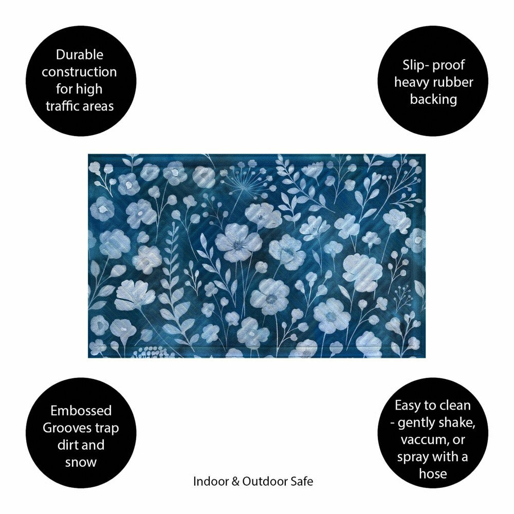 Plow & Hearth VivaStyle GildedMeadow Embossed Mat, 30"Lx18"H