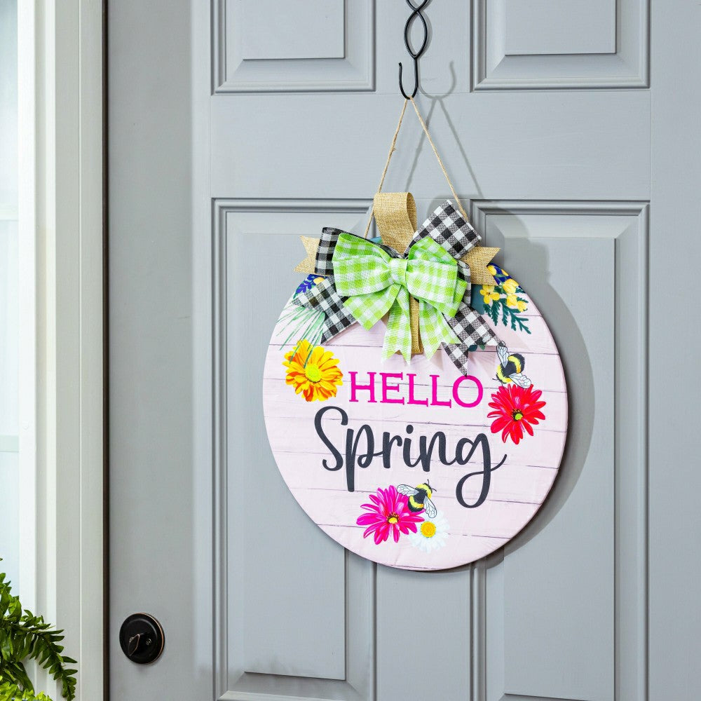 Plow & Hearth Multi Season Wooden Décor 1, 4-Season Interchangeable Door Decor Set
