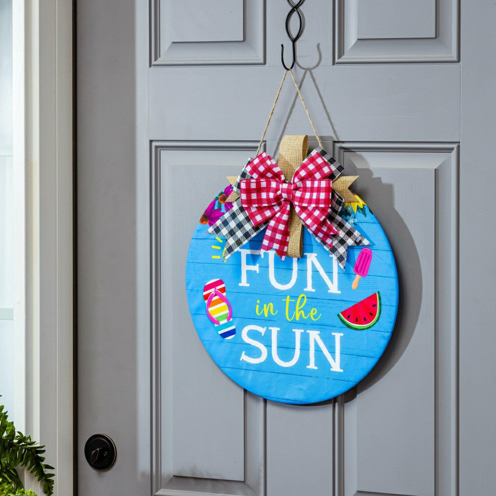 Plow & Hearth Multi Season Wooden Décor 1, 4-Season Interchangeable Door Decor Set