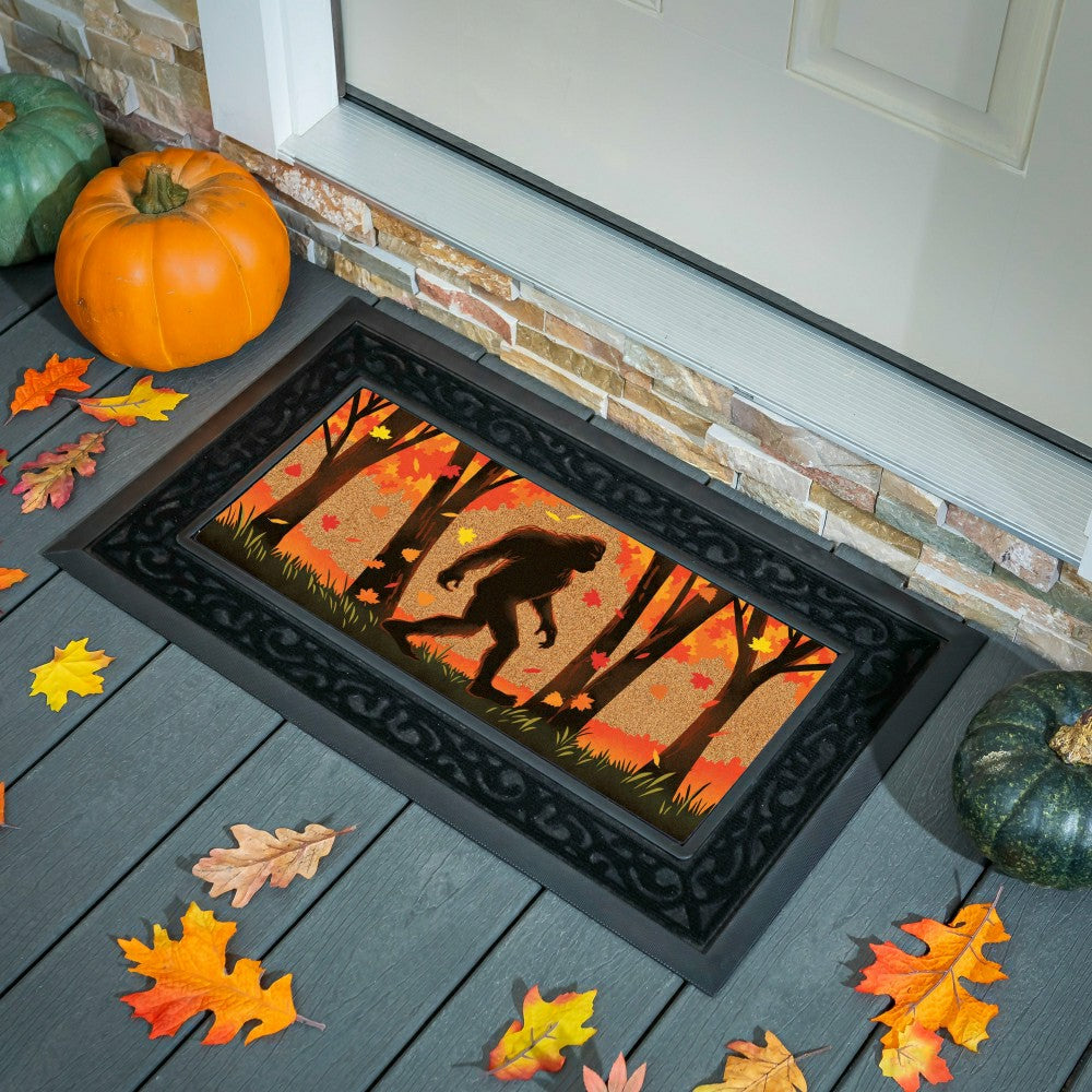 Plow & Hearth Harvest Bigfoot Flocked Coir Sassafras Switch Mat, 22"x10"