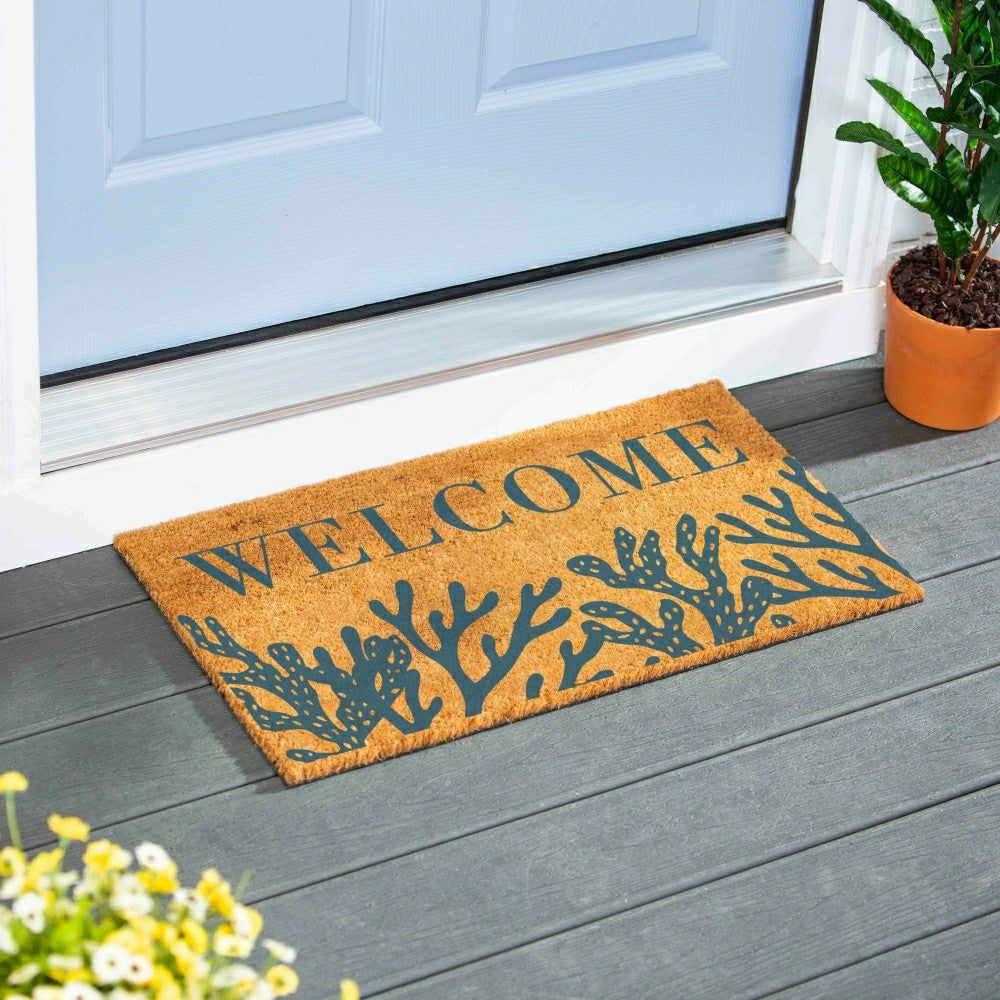 Plow & Hearth EG Studio Palm Beach Coastal Coir Mat (28x16)