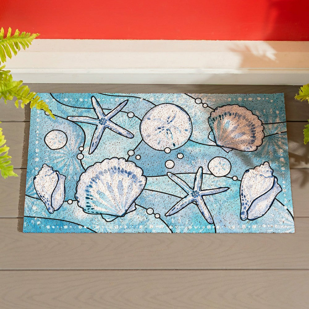 Plow & Hearth EG Studio Palm Beach Coastal PVC Mat (28x16)
