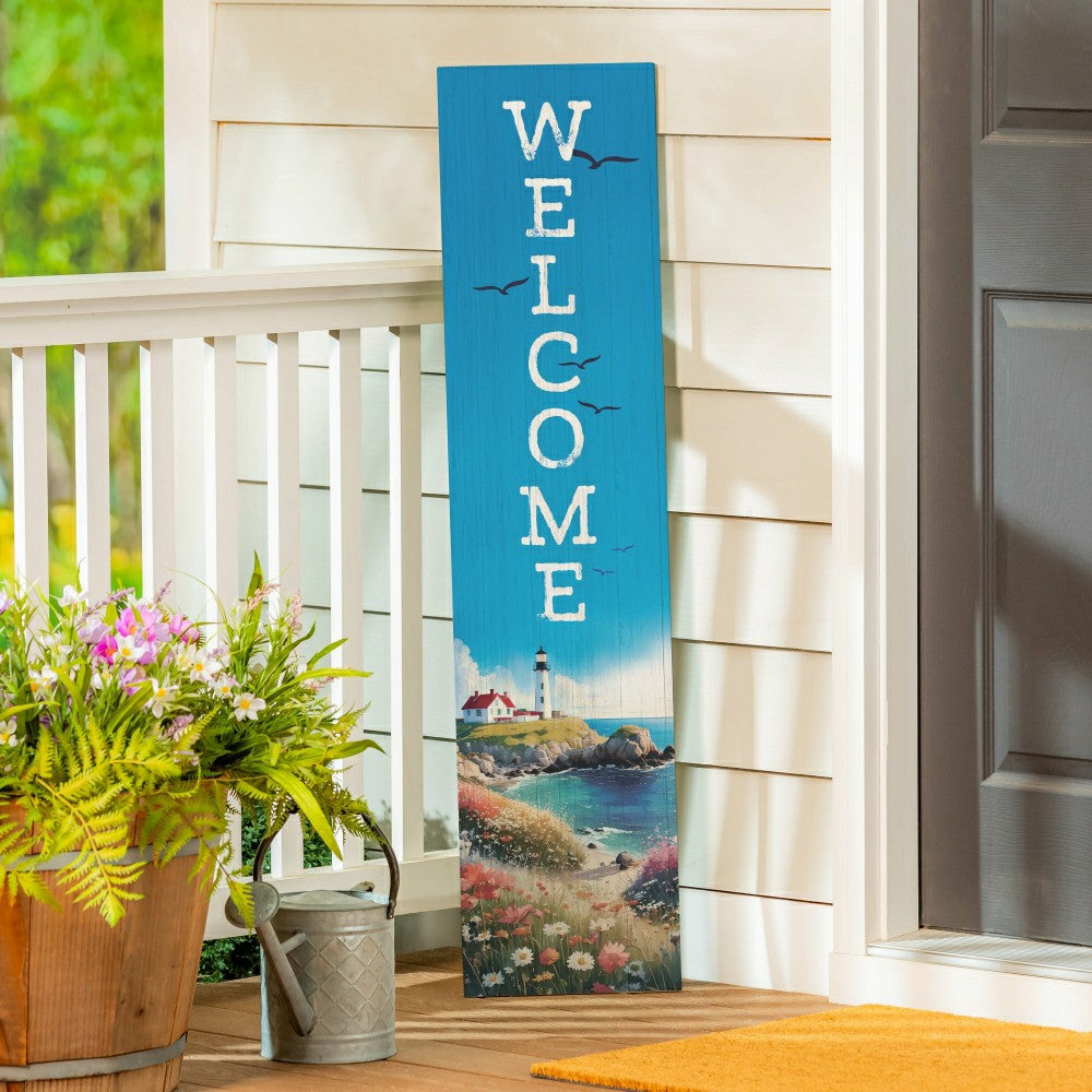 Plow & Hearth Coastal Porch Leaner Lighthouse 46" H