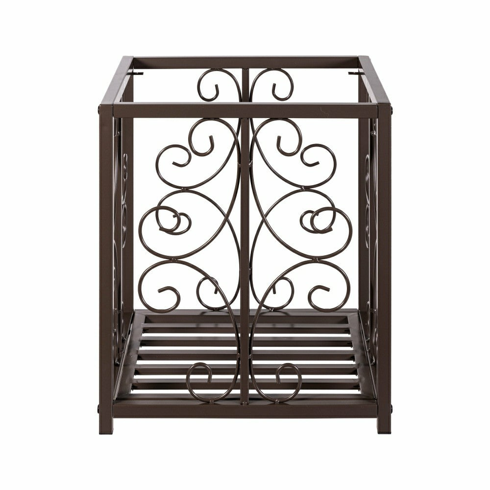 Plow & Hearth Elegant Swirl Plant Stand