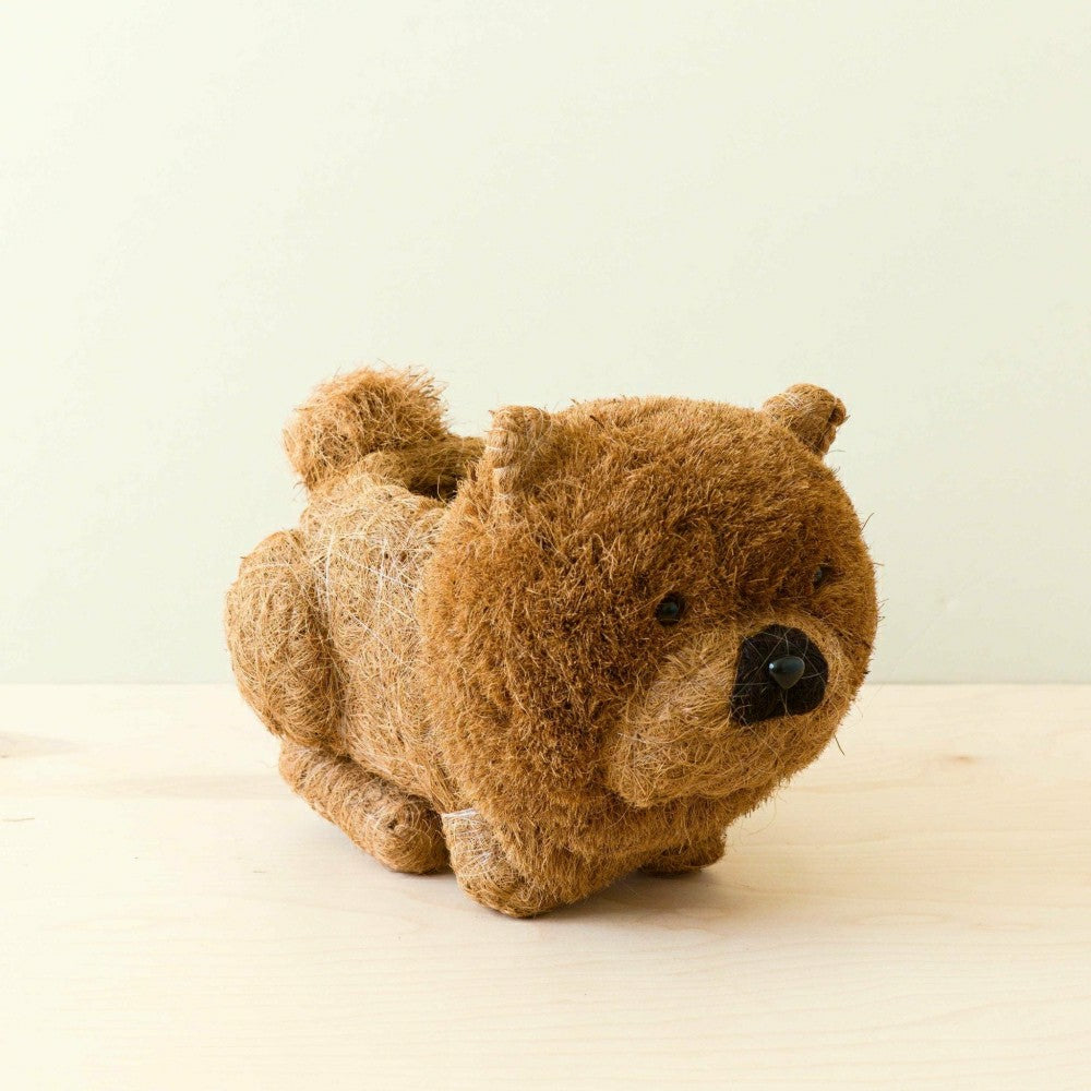 Plow & Hearth Chow Chow Planter - Dog Plant Pot