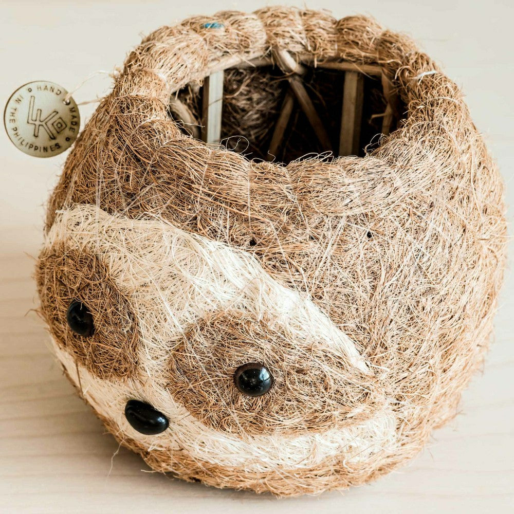 Plow & Hearth Two-tone Sloth Coco Coir Planter