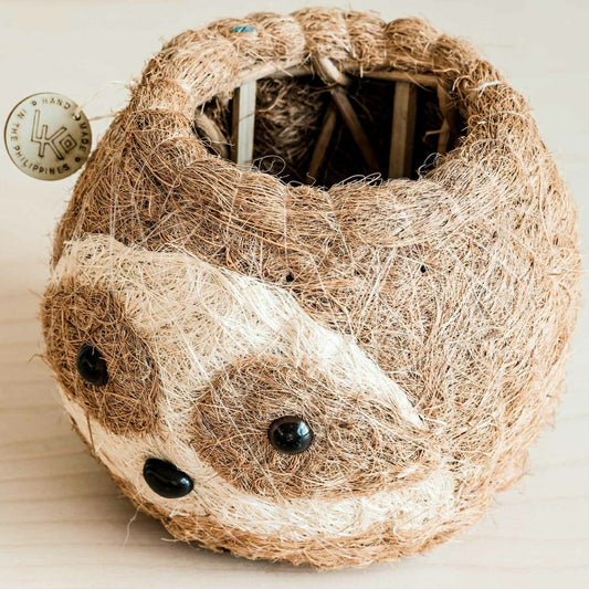 Plow & Hearth Two-tone Sloth Coco Coir Planter