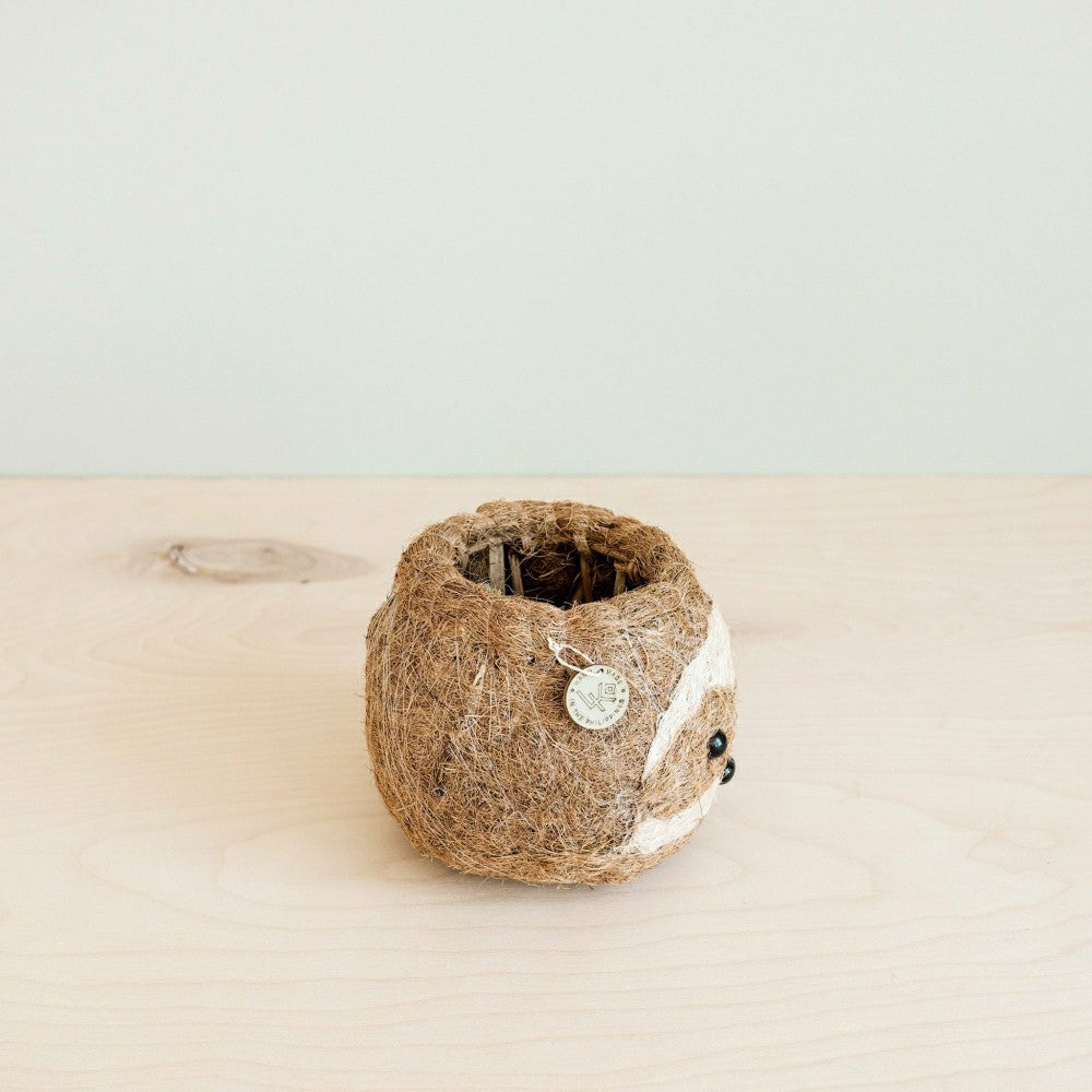 Plow & Hearth Two-tone Sloth Coco Coir Planter