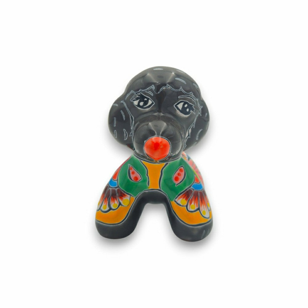Plow & Hearth Colorful Talavera Poodle Planter