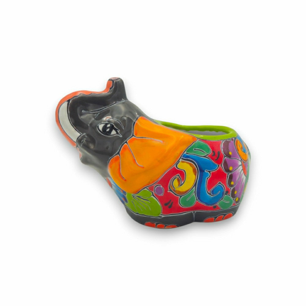 Plow & Hearth Talavera Elephant Planter