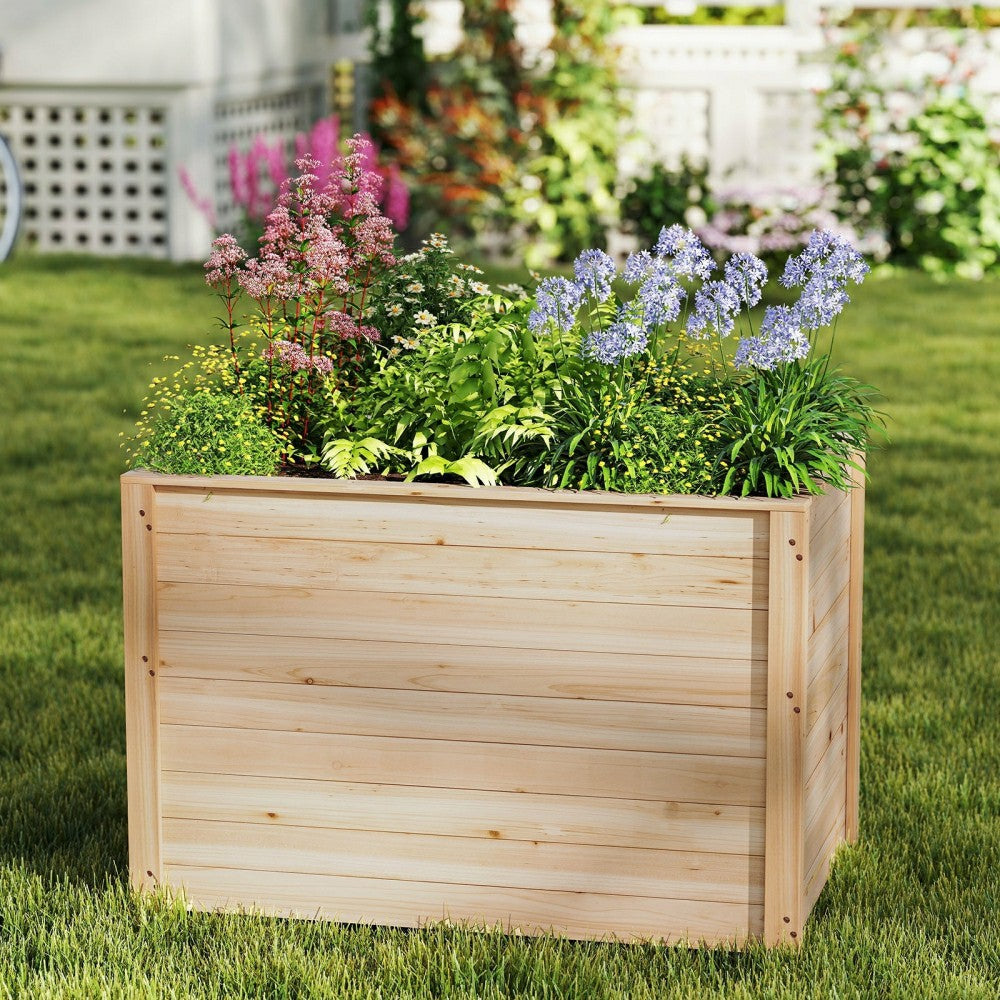 Plow & Hearth Wooden Raised Garden Bed