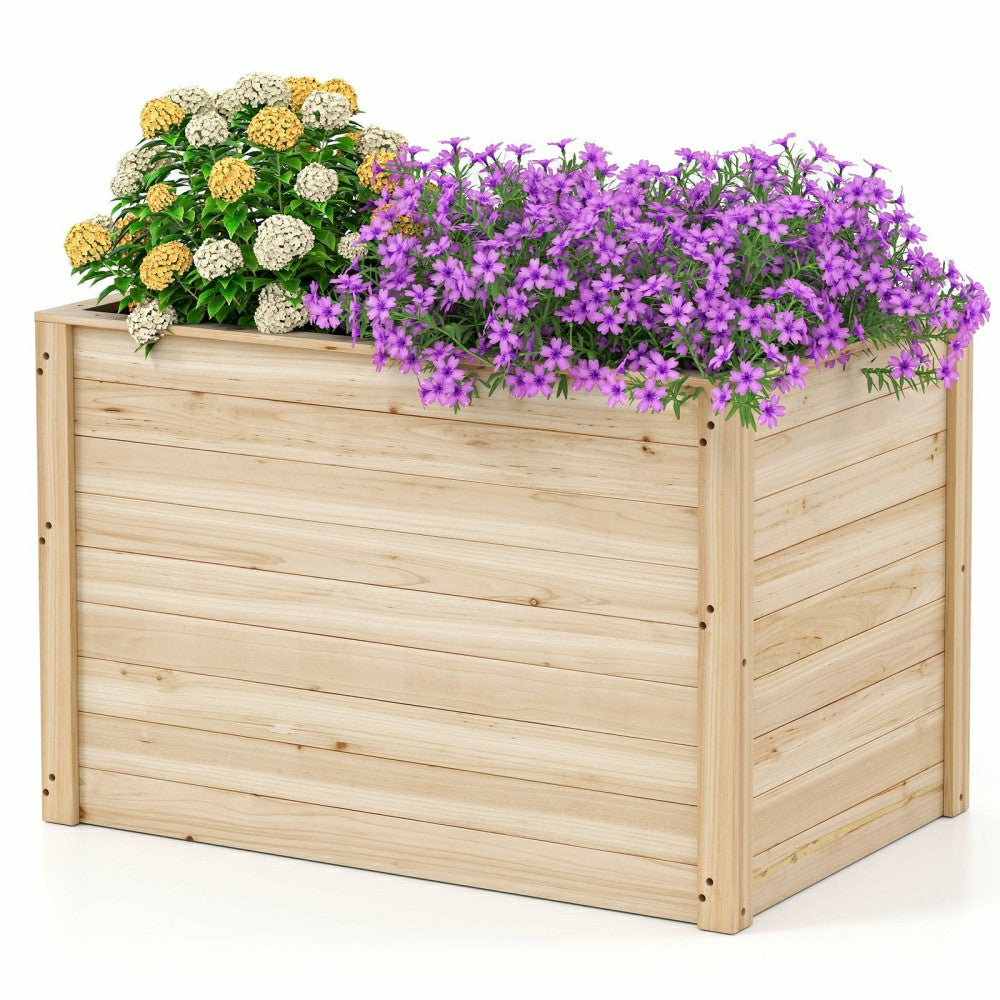 Plow & Hearth Wooden Raised Garden Bed