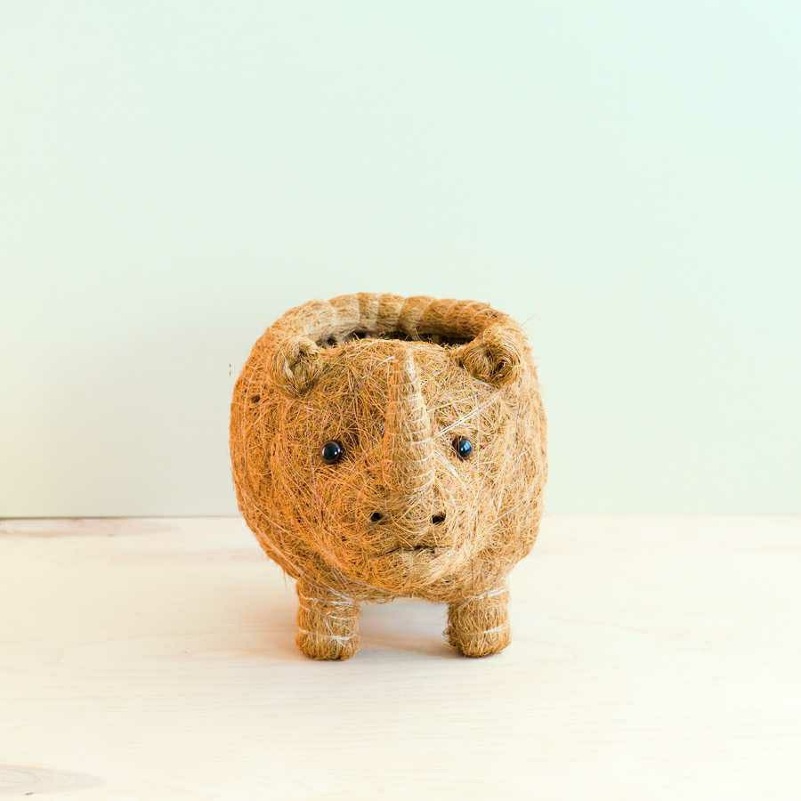 Plow & Hearth Rhino Planter - Coco Coir Pot