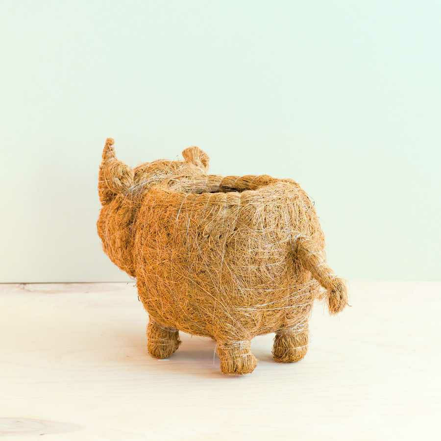 Plow & Hearth Rhino Planter - Coco Coir Pot