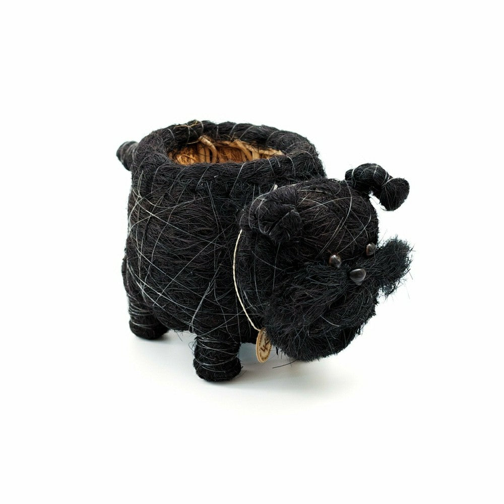 Plow & Hearth Schnauzer Planter - Coco Coir Pots