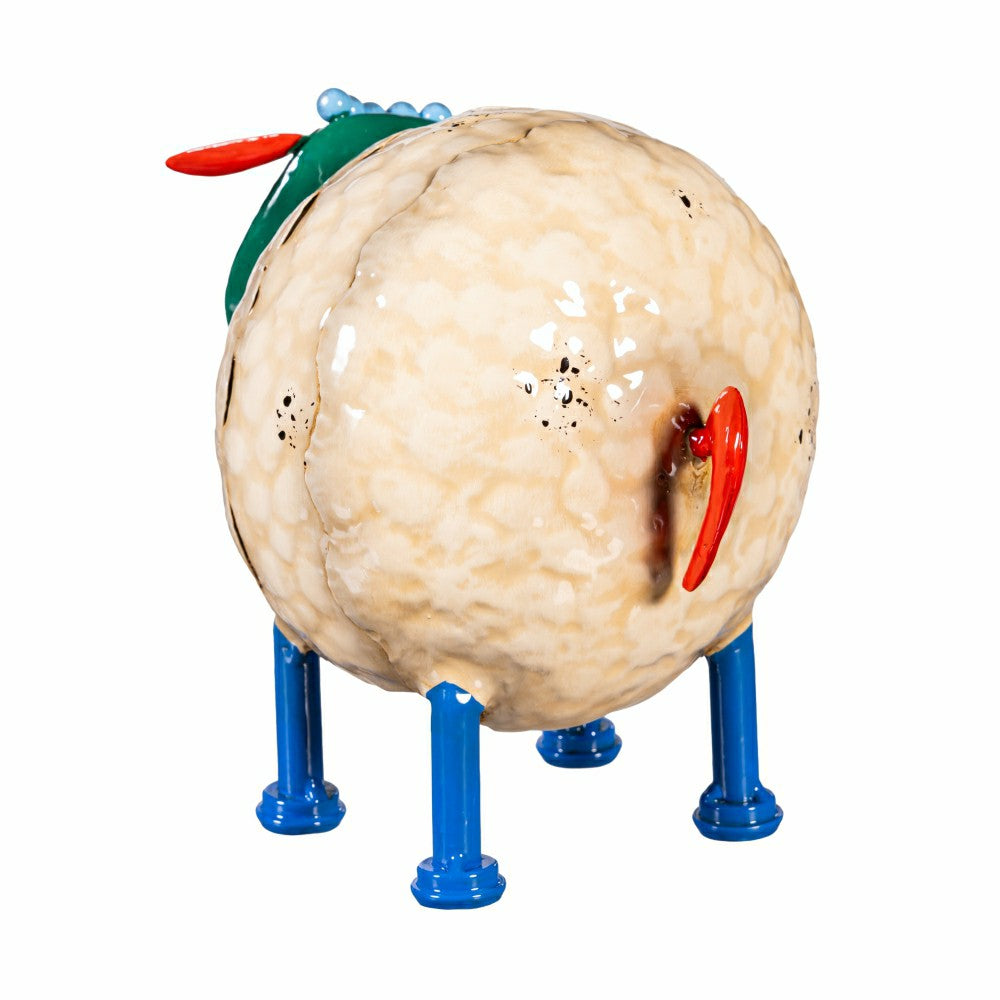 Plow & Hearth Metal Colorful Sheep Garden Statue