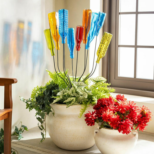 Plow & Hearth Metal Outdoor Bottle Tree Bush