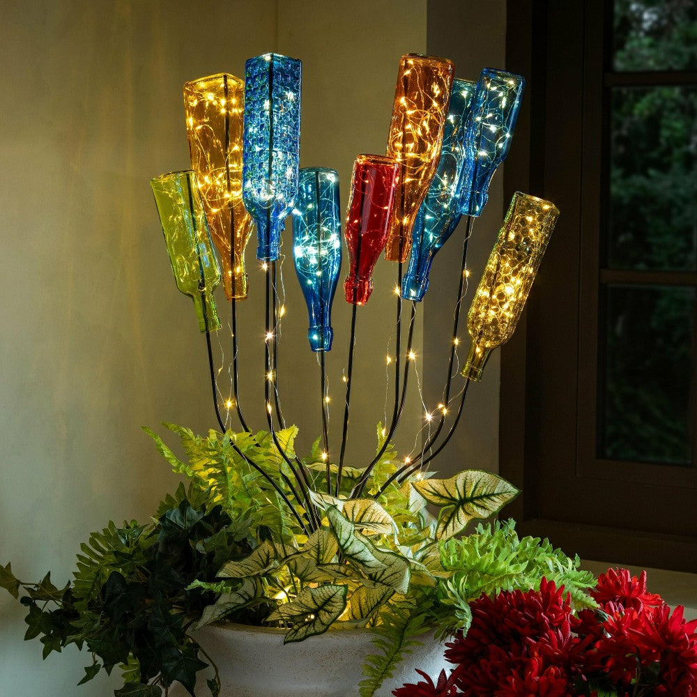Plow & Hearth Metal Outdoor Bottle Tree Bush