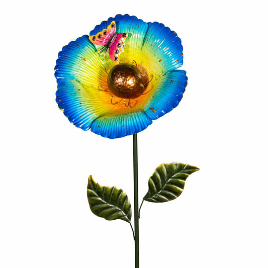 Plow & Hearth Metal Garden Stake with Butterfly