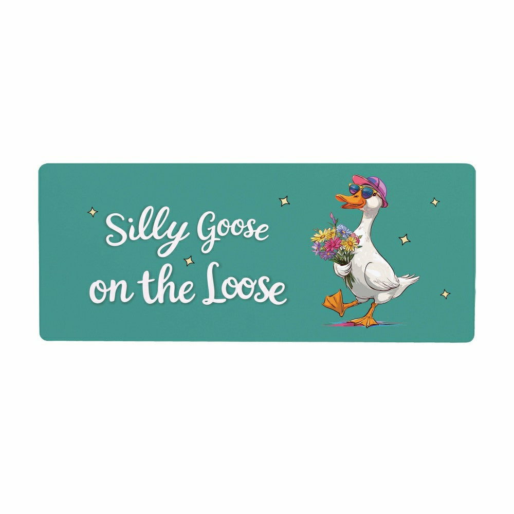 Plow & Hearth Silly Goose on the Loose PVC Horizontal Yard Sign, 20"Wx 8"H