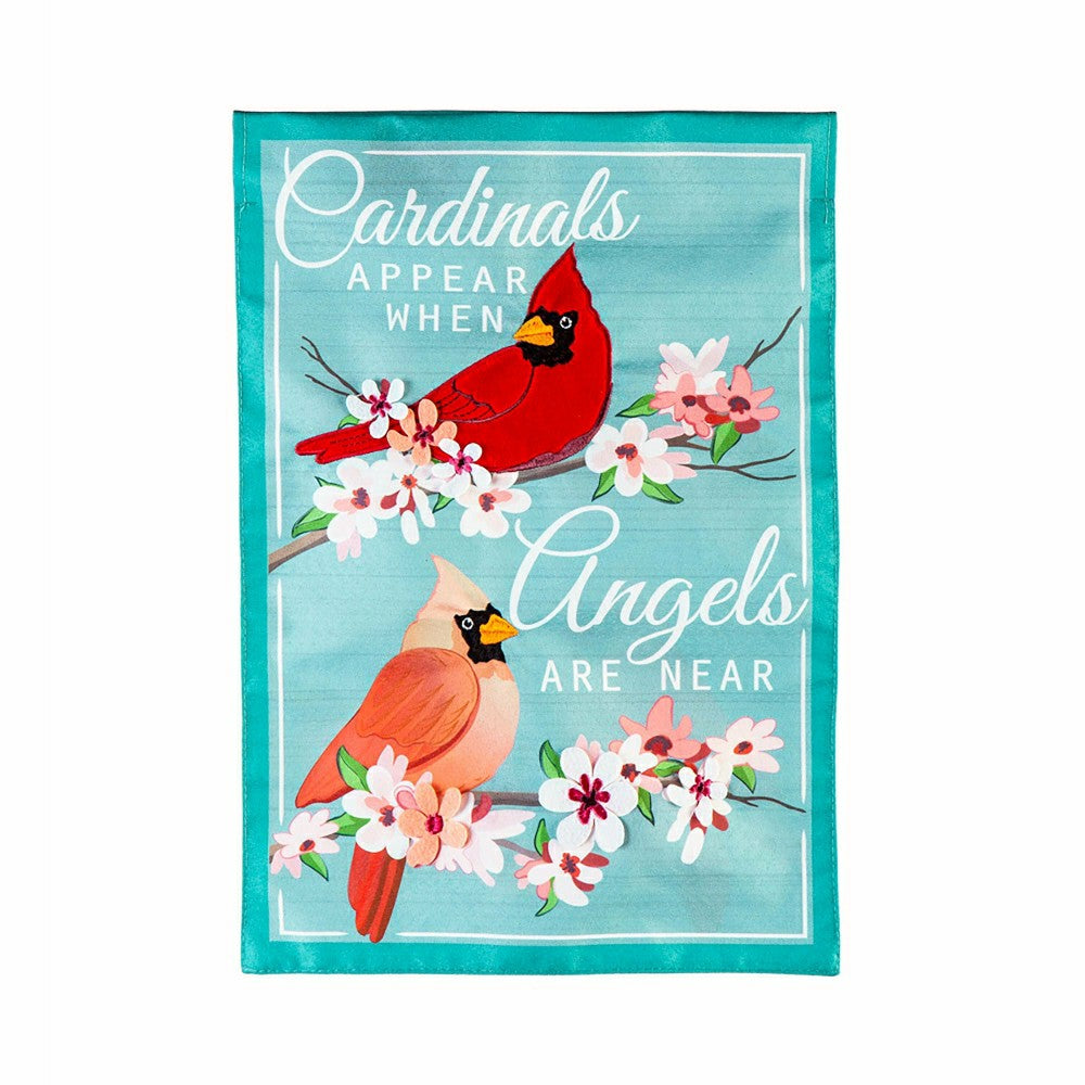 Plow & Hearth Angels are Near Linen Garden Flag