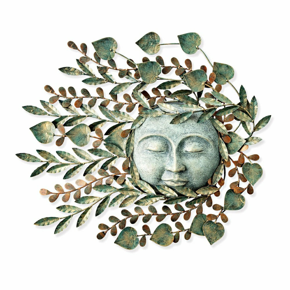 Plow & Hearth Metal Sun Face Wall Decor