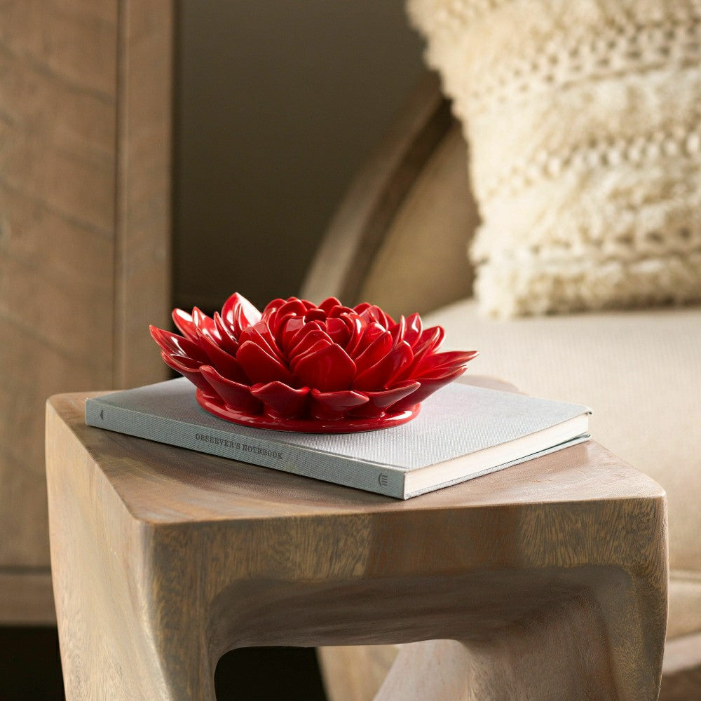 Plow & Hearth 8" Ceramic Flower Wall Decor