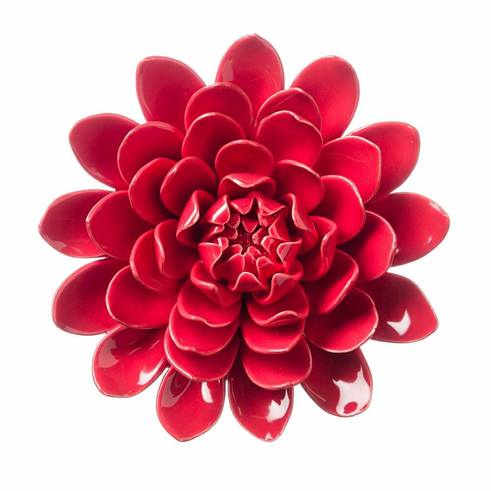 Plow & Hearth 8" Ceramic Flower Wall Decor